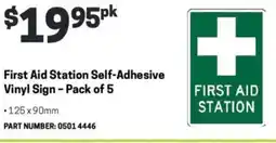 Blackwoods First aid station self-adhesive offer