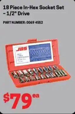 Blackwoods In-hex socket set offer