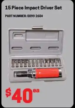 Blackwoods Impact driver set offer