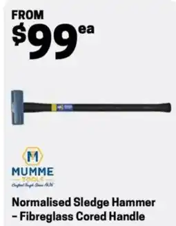 Blackwoods Normalised sledge hammer fibreglass cored handle offer