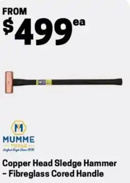 Blackwoods Copper head sledge hammer fibreglass cored handle offer