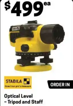 Blackwoods Optical level tripod and staff offer