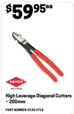 Blackwoods High leverage diagonal cutters offer