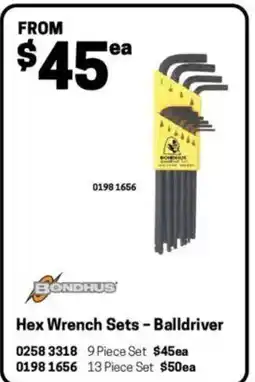 Blackwoods Hex wrench sets offer