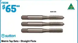 Blackwoods Metric tap sets straight flute offer