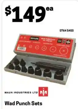 Blackwoods Wad punch sets offer