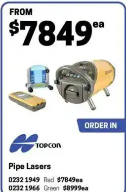 Blackwoods Pipe lasers offer