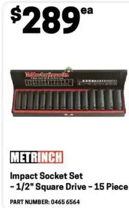 Blackwoods Impact socket set offer