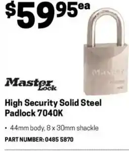 Blackwoods High security solid steel padlock offer