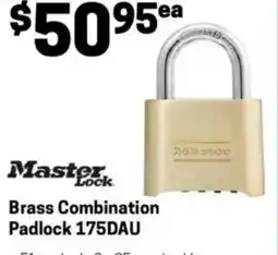 Blackwoods Brass combination padlock offer