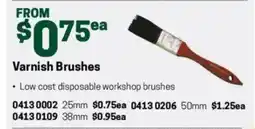 Blackwoods Varnish brushes offer