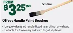 Blackwoods Offset handle paint brushes offer