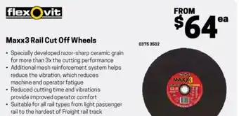 Blackwoods Maxx3 rail cut off wheels offer