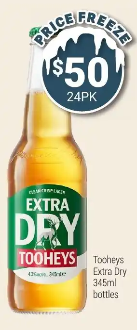Super Cellars Tooheys extra dry offer