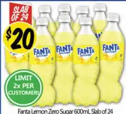 Fanta lemon zero sugar