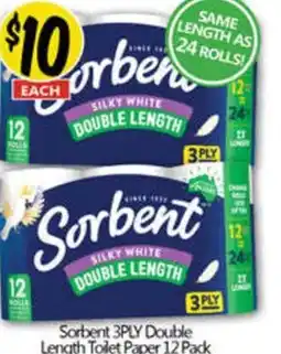 NQR Sorbent double length toilet paper offer