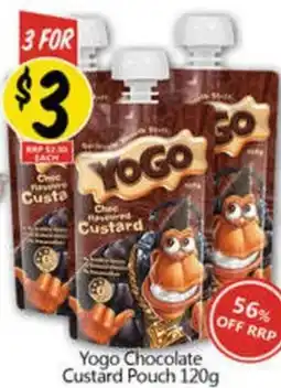 NQR Yogo chocolate custard pouch offer