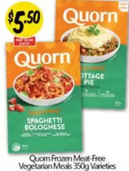 Quom frozen meat free vegetarian meals