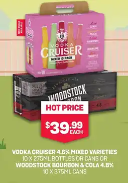 SipnSave Vodka cruiser or woodstock bourbon offer