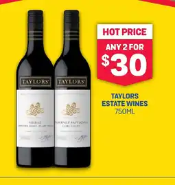 SipnSave Taylors estate wines offer