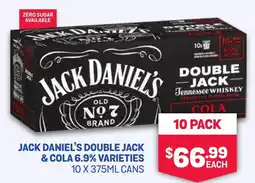 SipnSave Jack daniel's double jack & cola offer