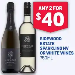 SipnSave Sidewood estate sparkling nv or white wines offer