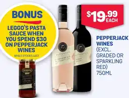 SipnSave Pepperjack wines offer