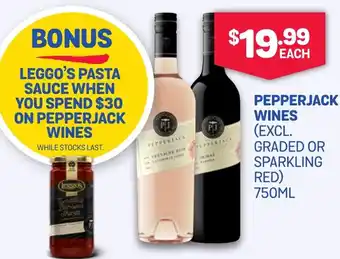 SipnSave Pepperjack wines offer