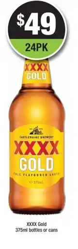 Bottler Xxxx gold offer