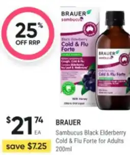 Healthy Life Sambucus black elderberry cold & flu forte for adults offer