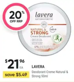 Healthy Life Deodorant creme natural & strong offer
