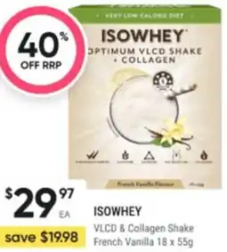 Healthy Life Isowhey vlcd & collagen shake french vanilla offer