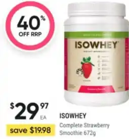 Healthy Life Isowhey complete strawberry offer