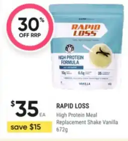 Healthy Life High protein meal replacement shake vanilla offer