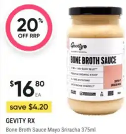 Bone broth sauce mayo sriracha