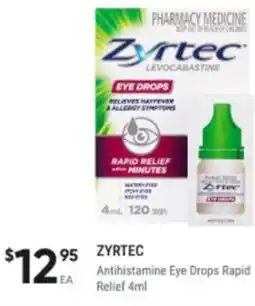 Antihistamine eye drops rapid relief