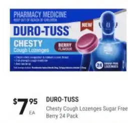 Chesty cough lozenges sugar free berry