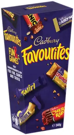 IGA Cadbury Favourites 336‑340g Selected Varieties offer