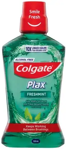 IGA Colgate Plax Mouthwash 500mL Selected Varieties offer