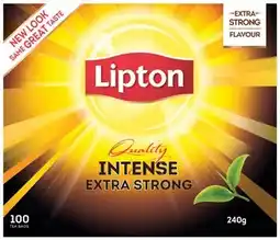 IGA Lipton Intense Extra Strong Tea Bags 100 Pack offer