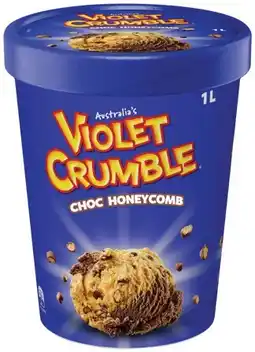 IGA Violet Crumble, Hershey’s or Reese’s Ice Cream 1 Litre Selected Varieties offer