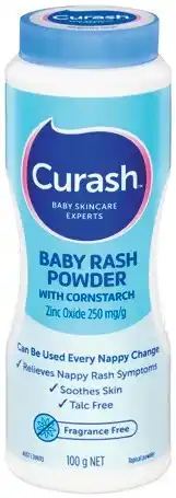 IGA Curash Fragrance Free Baby Rash Powder 100g offer