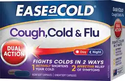 IGA Ease a Cold Cough, Cold & Flu Dual Action Day & Night Soft Capsules 24 Pack offer
