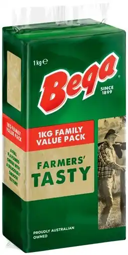 IGA Bega Farmers’ Tasty Cheese Block 1kg offer