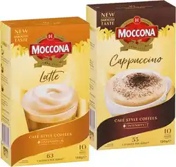 IGA Moccona Coffee Sachets 8‑10 Pack Selected Varieties offer