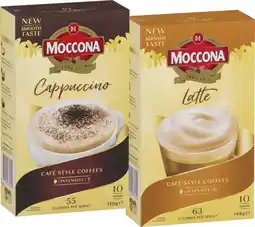 IGA Moccona Coffee Sachets 8‑10 Pack Selected Varieties offer