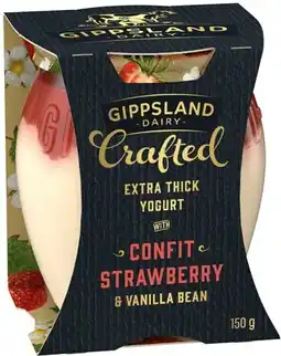 IGA Gippsland Crafted Extra Thick Yogurt 150g Selected Varieties offer