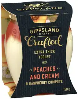 IGA Gippsland Dairy Crafted Extra Thick Yogurt 150g Selected Varieties offer