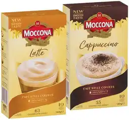 IGA Moccona Coffee Sachets 8‑10 Pack Selected Varieties offer