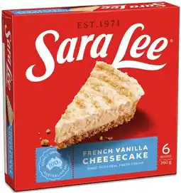 IGA Sara Lee Cheesecake 360‑410g Selected Varieties offer